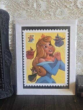 Bruce McGaw Disney Sleeping Beauty Print with Stamp for the USPS, New in Package